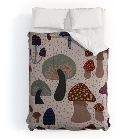 mele_artanddesign Mushroom collection04 Comforter