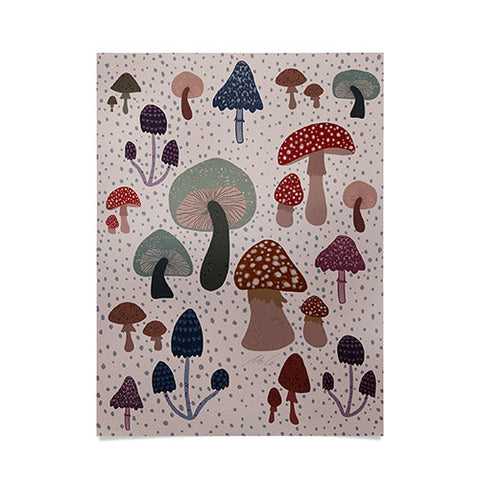 mele_artanddesign Mushroom collection04 Poster