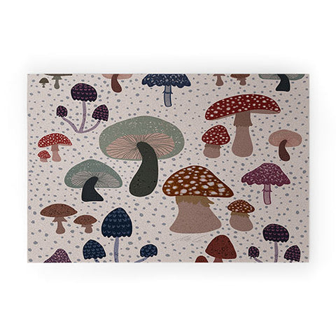 mele_artanddesign Mushroom collection04 Welcome Mat