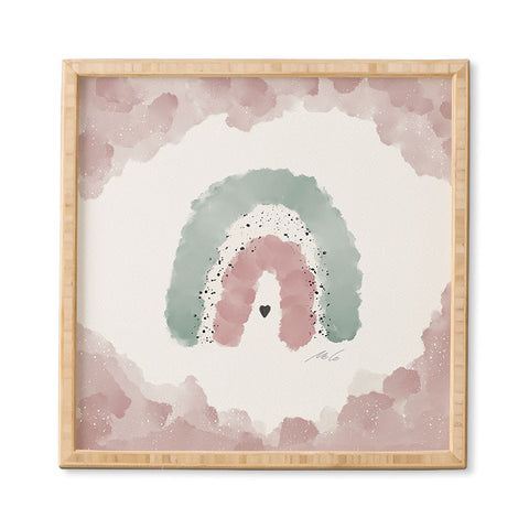 mele_artanddesign RainbowNursery01 Framed Wall Art