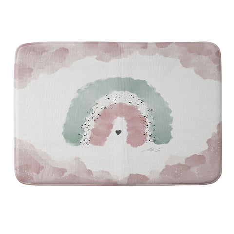 mele_artanddesign RainbowNursery01 Memory Foam Bath Mat