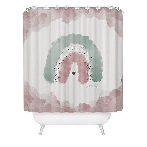 mele_artanddesign RainbowNursery01 Shower Curtain