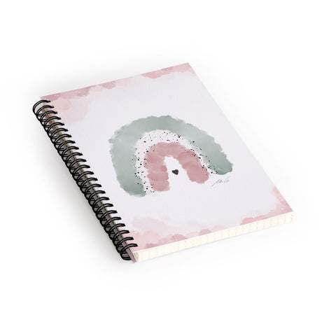 mele_artanddesign RainbowNursery01 Spiral Notebook