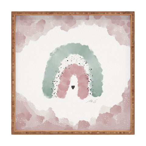 mele_artanddesign RainbowNursery01 Square Tray