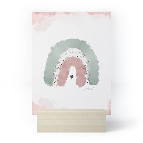mele_artanddesign RainbowNursery01 Mini Art Print