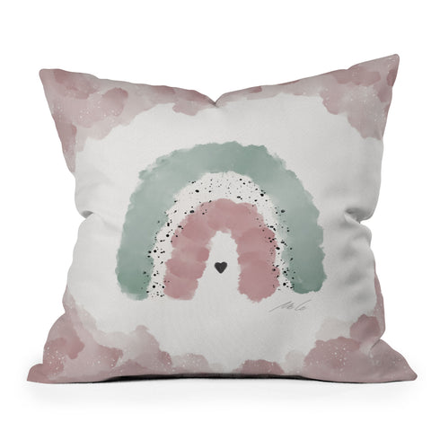 mele_artanddesign RainbowNursery01 Throw Pillow