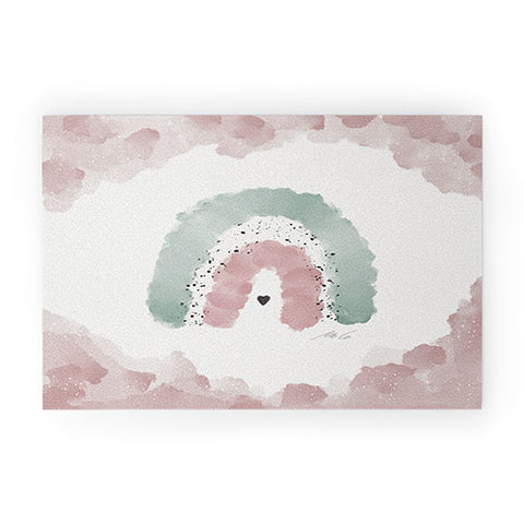 mele_artanddesign RainbowNursery01 Welcome Mat