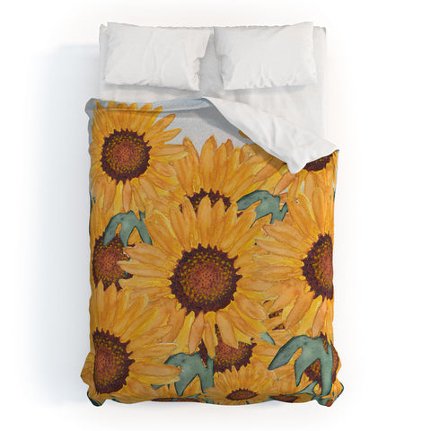 mele_artanddesign Sunflower07 Duvet Cover