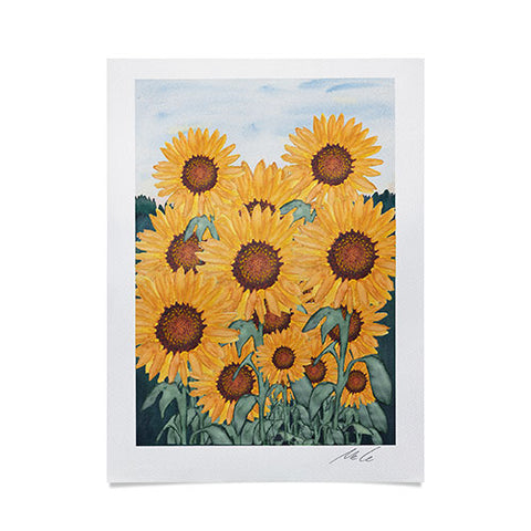 mele_artanddesign Sunflower07 Poster