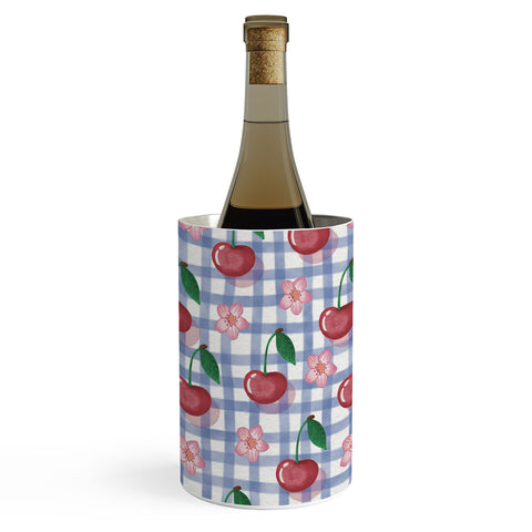 mele_artanddesign Watercolor Cherry Blossom Picnic Wine Chiller