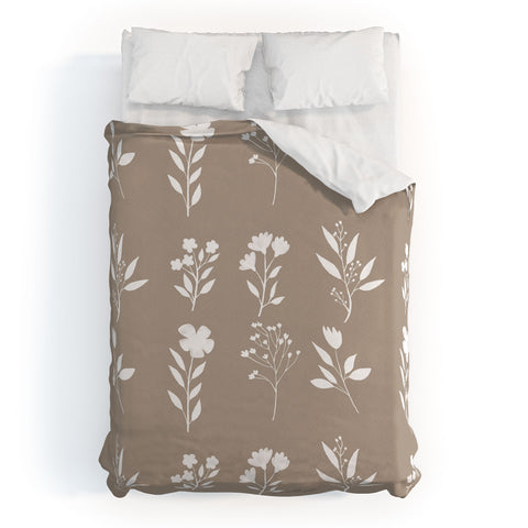 mele_artanddesign White Flower Pattern02 Duvet Cover