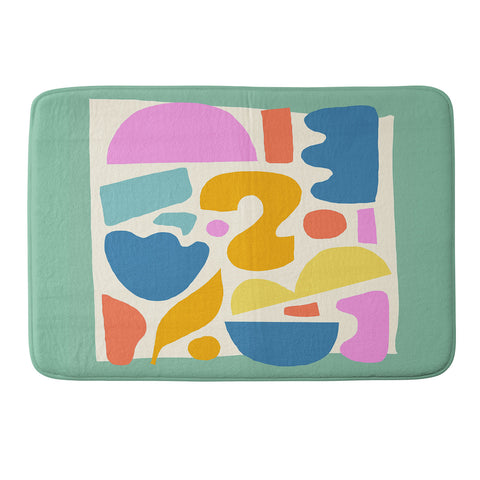 Melissa Donne Abstract Shapes II Memory Foam Bath Mat