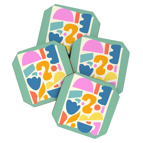 Melissa Donne Abstract Shapes II Coaster Set