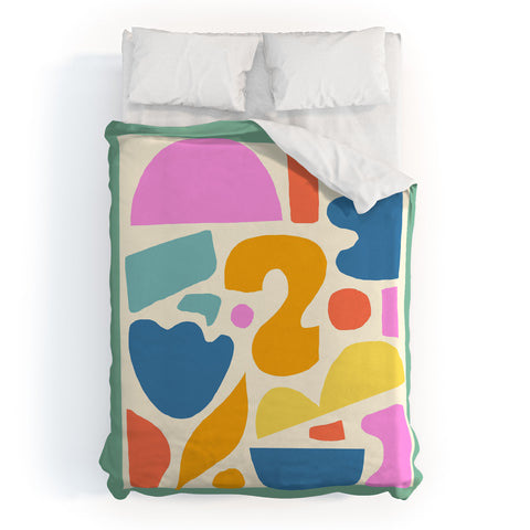 Melissa Donne Abstract Shapes II Duvet Cover