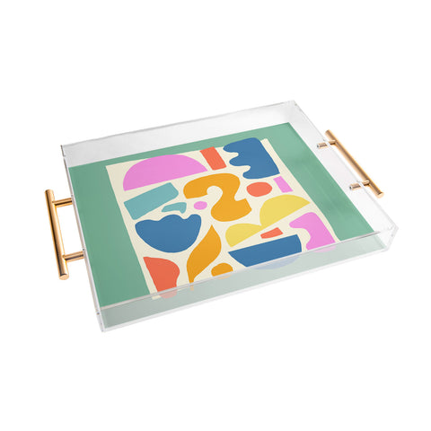 Melissa Donne Abstract Shapes II Acrylic Tray