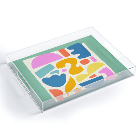Melissa Donne Abstract Shapes II Acrylic Tray