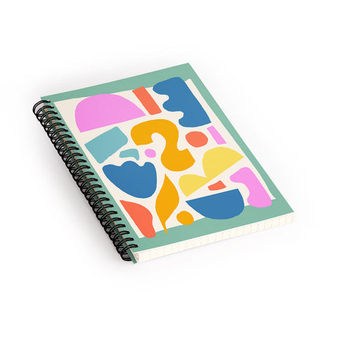 Melissa Donne Abstract Shapes II Spiral Notebook