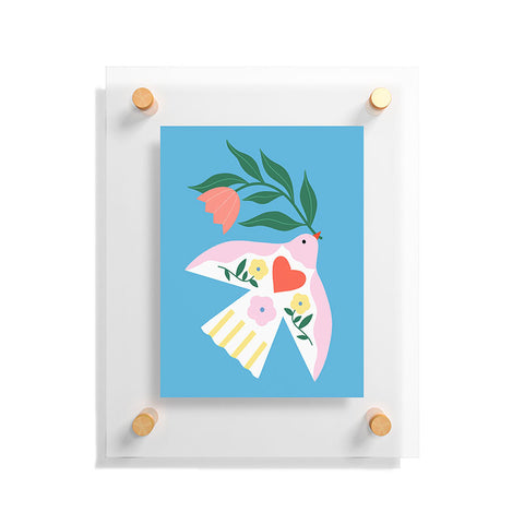 Melissa Donne Botanical Bird I Floating Acrylic Print
