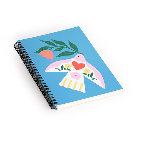 Melissa Donne Botanical Bird I Spiral Notebook