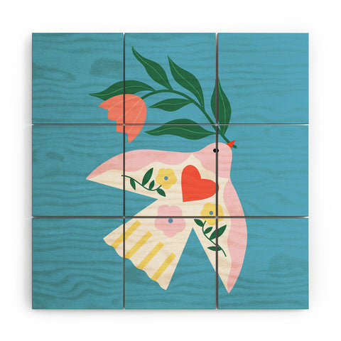 Melissa Donne Botanical Bird I Wood Wall Mural