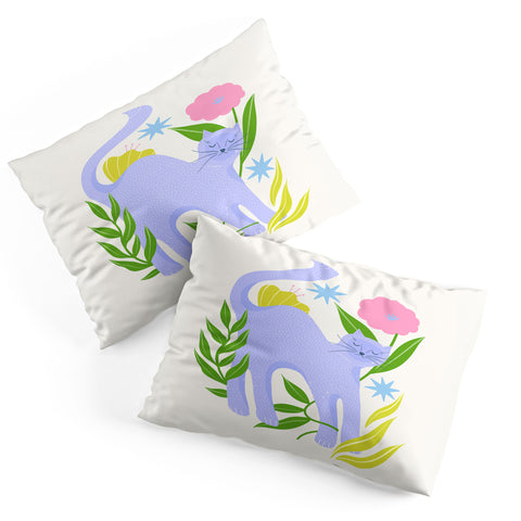 Melissa Donne Cat in Flower Garden Pillow Shams