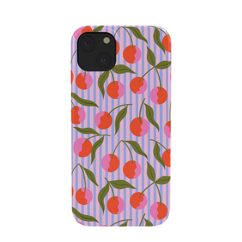 Melissa Donne Cherries and Stripes Phone Case