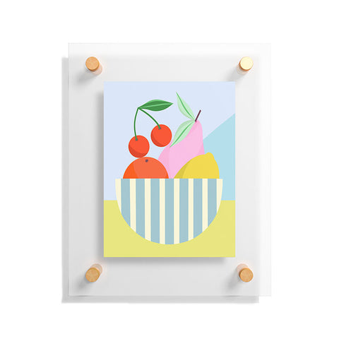Melissa Donne Fruit Bowl I Floating Acrylic Print