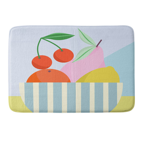 Melissa Donne Fruit Bowl I Memory Foam Bath Mat