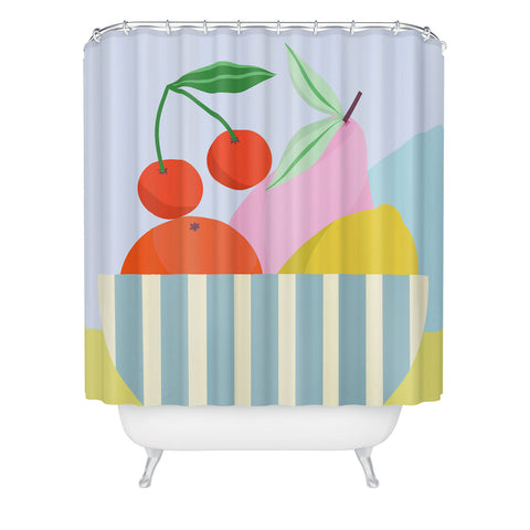 Melissa Donne Fruit Bowl I Shower Curtain