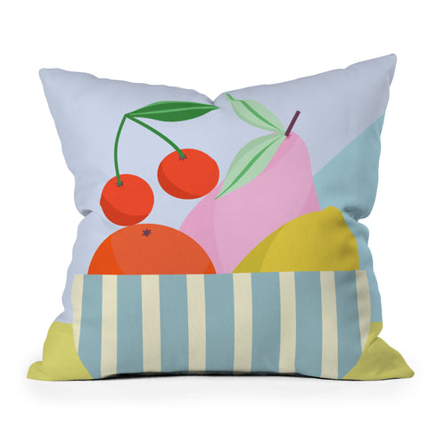 Melissa Donne Fruit Bowl I Throw Pillow
