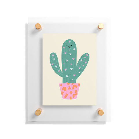 Melissa Donne Happy Cactus Floating Acrylic Print
