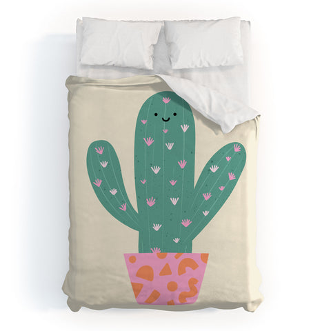 Melissa Donne Happy Cactus Duvet Cover