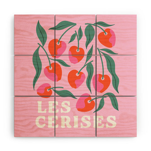 Melissa Donne Les Cerises Wood Wall Mural