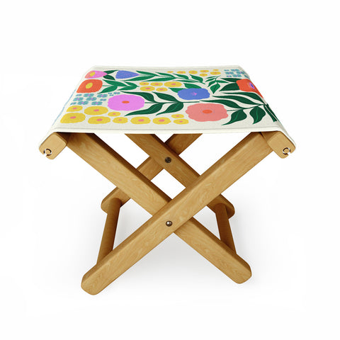 Melissa Donne Les Fleurs I Folding Stool
