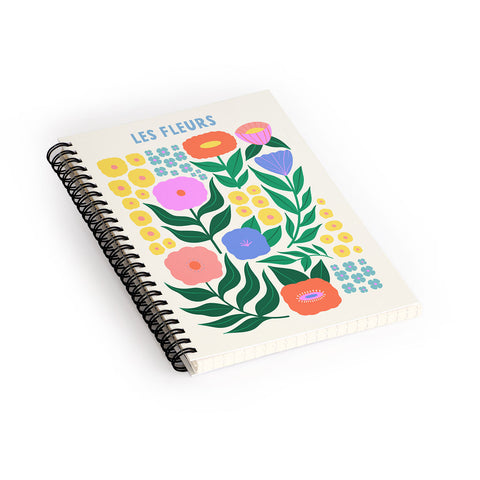 Melissa Donne Les Fleurs I Spiral Notebook