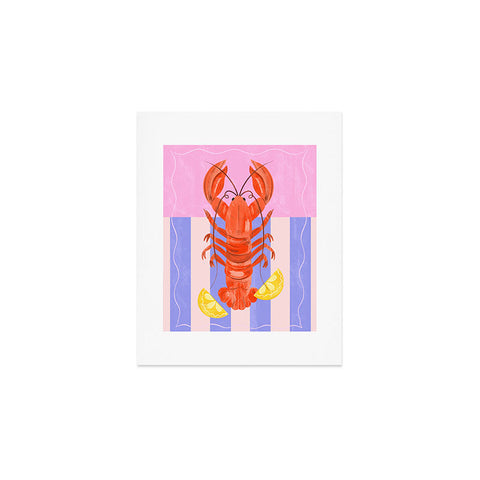 Melissa Donne Lobster with Lemons Art Print