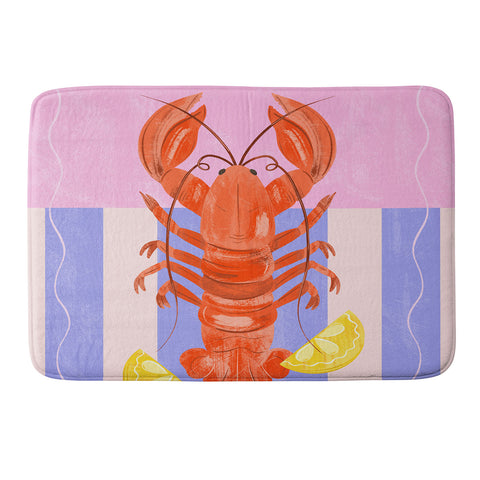 Melissa Donne Lobster with Lemons Memory Foam Bath Mat