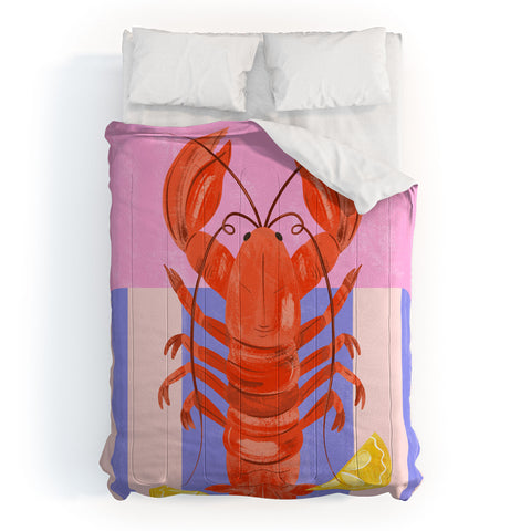 Melissa Donne Lobster with Lemons Comforter