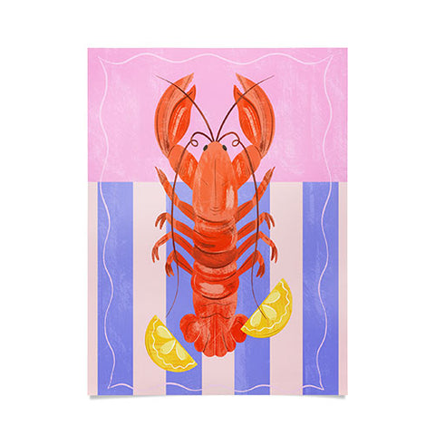Melissa Donne Lobster with Lemons Poster