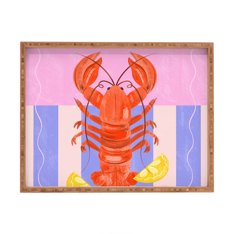 Melissa Donne Lobster with Lemons Rectangular Tray
