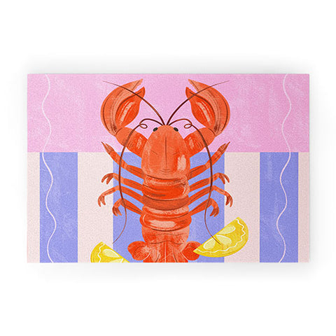 Melissa Donne Lobster with Lemons Welcome Mat