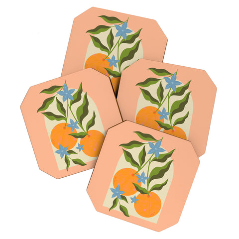 Melissa Donne Orange Branch Coaster Set