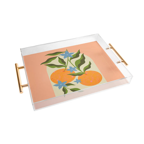 Melissa Donne Orange Branch Acrylic Tray
