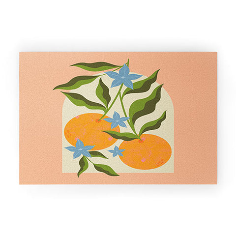 Melissa Donne Orange Branch Welcome Mat