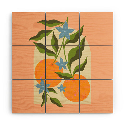 Melissa Donne Orange Branch Wood Wall Mural