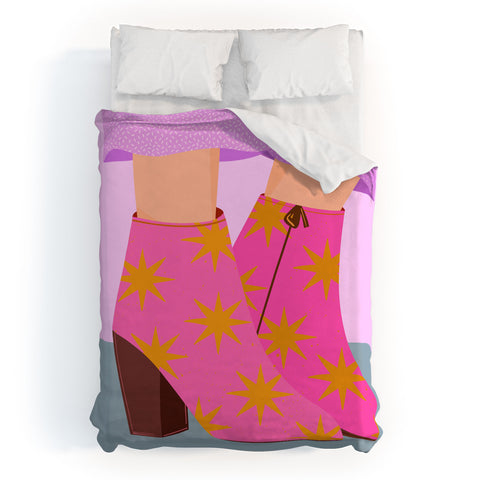 Melissa Donne Party Boots Duvet Cover