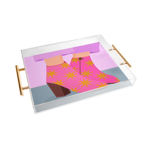 Melissa Donne Party Boots Acrylic Tray