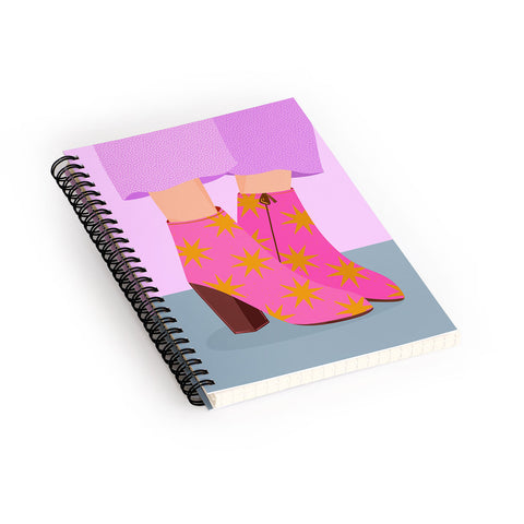 Melissa Donne Party Boots Spiral Notebook