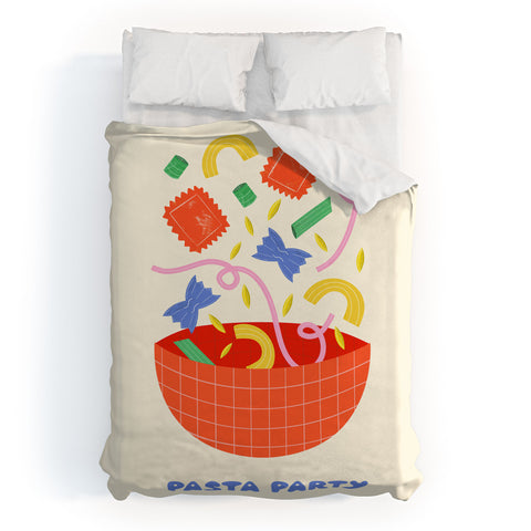 Melissa Donne Pasta Party Duvet Cover