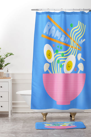 Melissa Donne Ramen I Shower Curtain And Mat